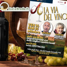 14-15 ottobre, La Via del Vino: degustazioni e spettacoli a Pantano